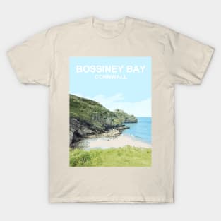 Bossiney Bay Cornwall. Tintagel. Cornish gift Travel location poster T-Shirt